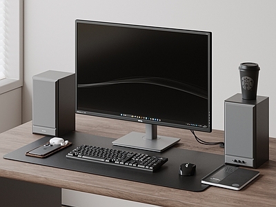 探索虚拟现实办公 付费VR美式办公设备3D模型与免费3DMax资源下载指南